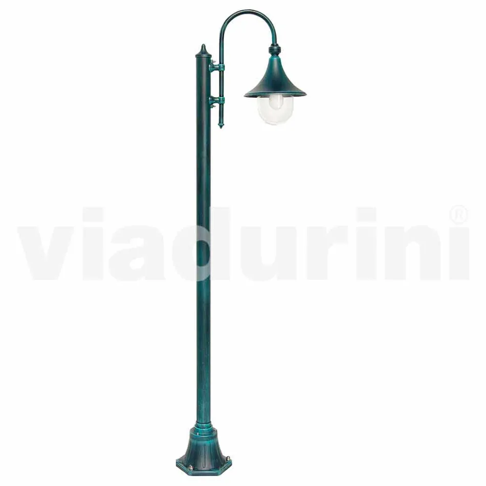 Lampione da giardino in alluminio pressofuso made in Italy, Anusca Viadurini