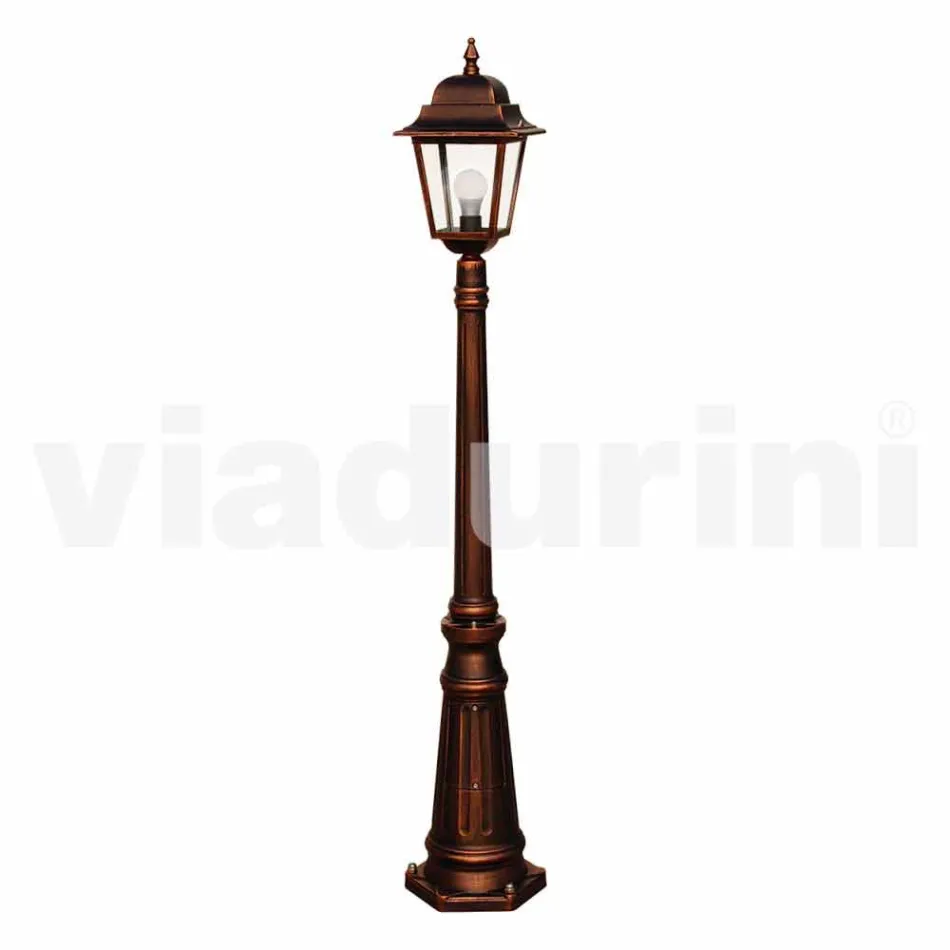 Lampione da giardino in alluminio pressofuso made in Italy, Aquilina Viadurini