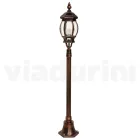 Lampione da Giardino in Alluminio Stile Vintage Made in Italy - Leona Viadurini