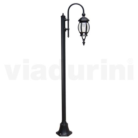 Lampione da Giardino Vintage in Alluminio Antracite Made in Italy - Impero Viadurini