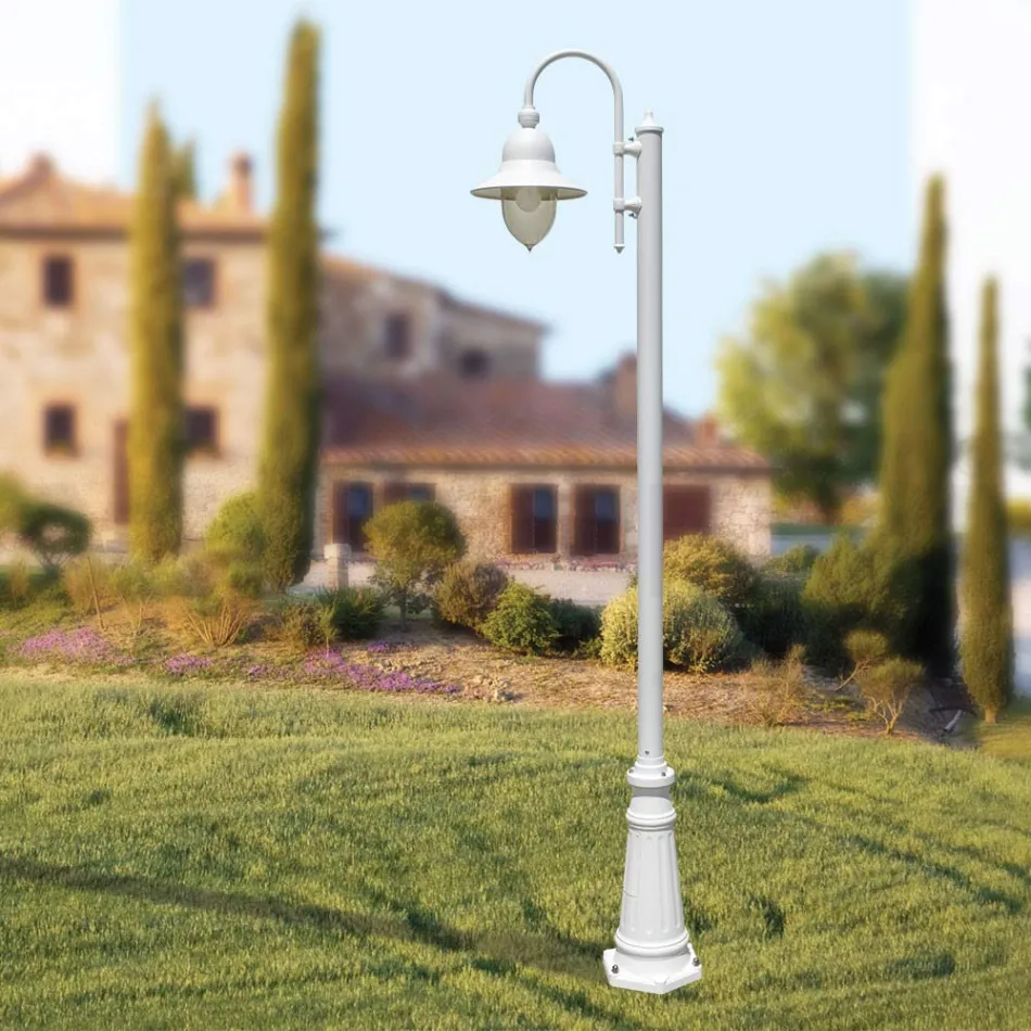 Lampione Giardino Stile Vintage in Alluminio Made in Italy - Cassandra Viadurini