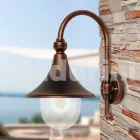 Lanterna a parete per esterno in alluminio prodotta in Italia, Anusca Viadurini