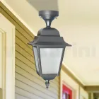 Lanterna a Soffitto in Alluminio Pressofuso e Diffusore in Vetro - Scintilla Viadurini