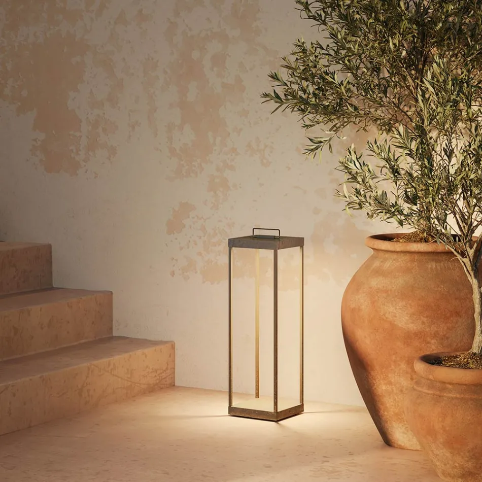 Lanterna da Esterno Realizzata in Ottone Made in Italy - Soleggiato Viadurini