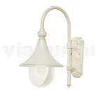 Lanterna da parete da esterno in alluminio bianco made in Italy,Anusca Viadurini