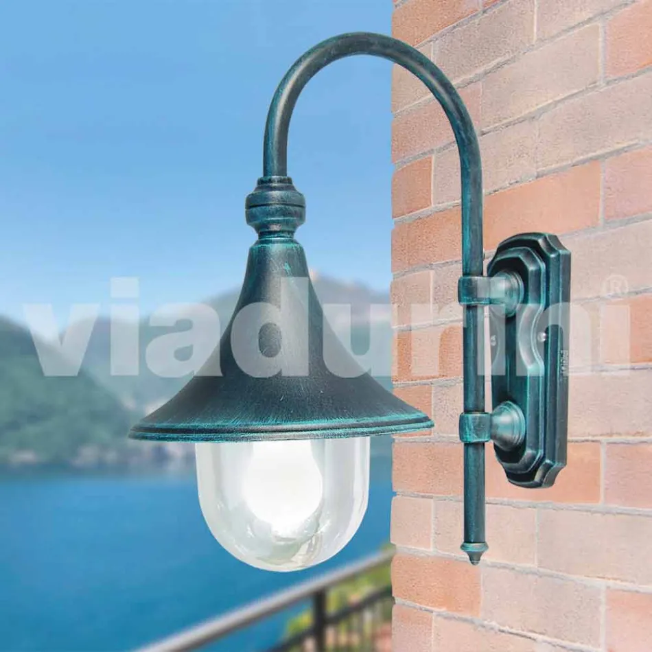 Lanterna da parete da giardino in alluminio made in Italy, Anusca Viadurini