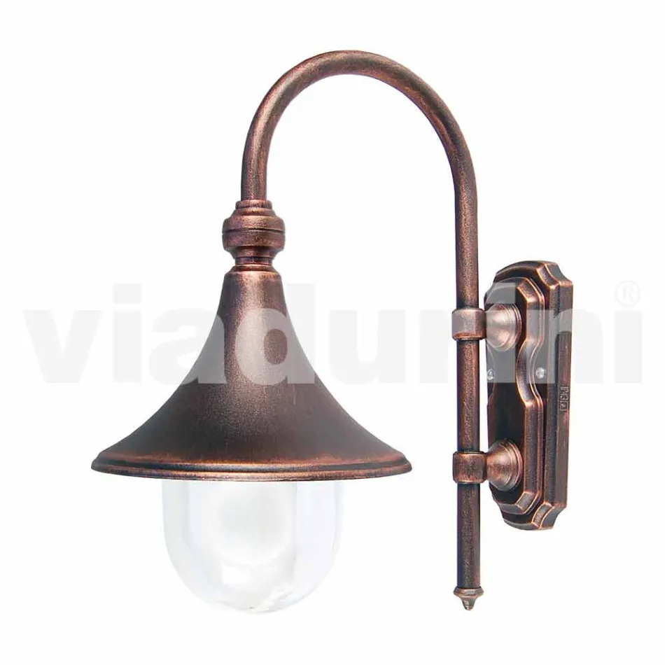 Lanterna da parete da giardino in alluminio made in Italy, Anusca Viadurini