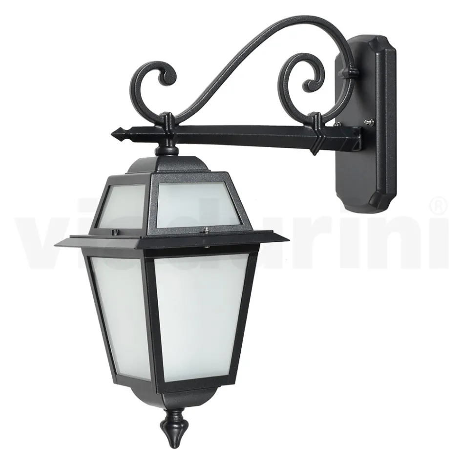 Lanterna Outdoor Realizzata in Alluminio Antracite e Vetro Made in Italy - Elric Viadurini