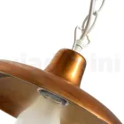 Lanterna per Esterno Vintage in Alluminio e Ottone Made in Italy - Adela Viadurini