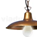 Lanterna per Esterno Vintage in Alluminio e Ottone Made in Italy - Adela Viadurini