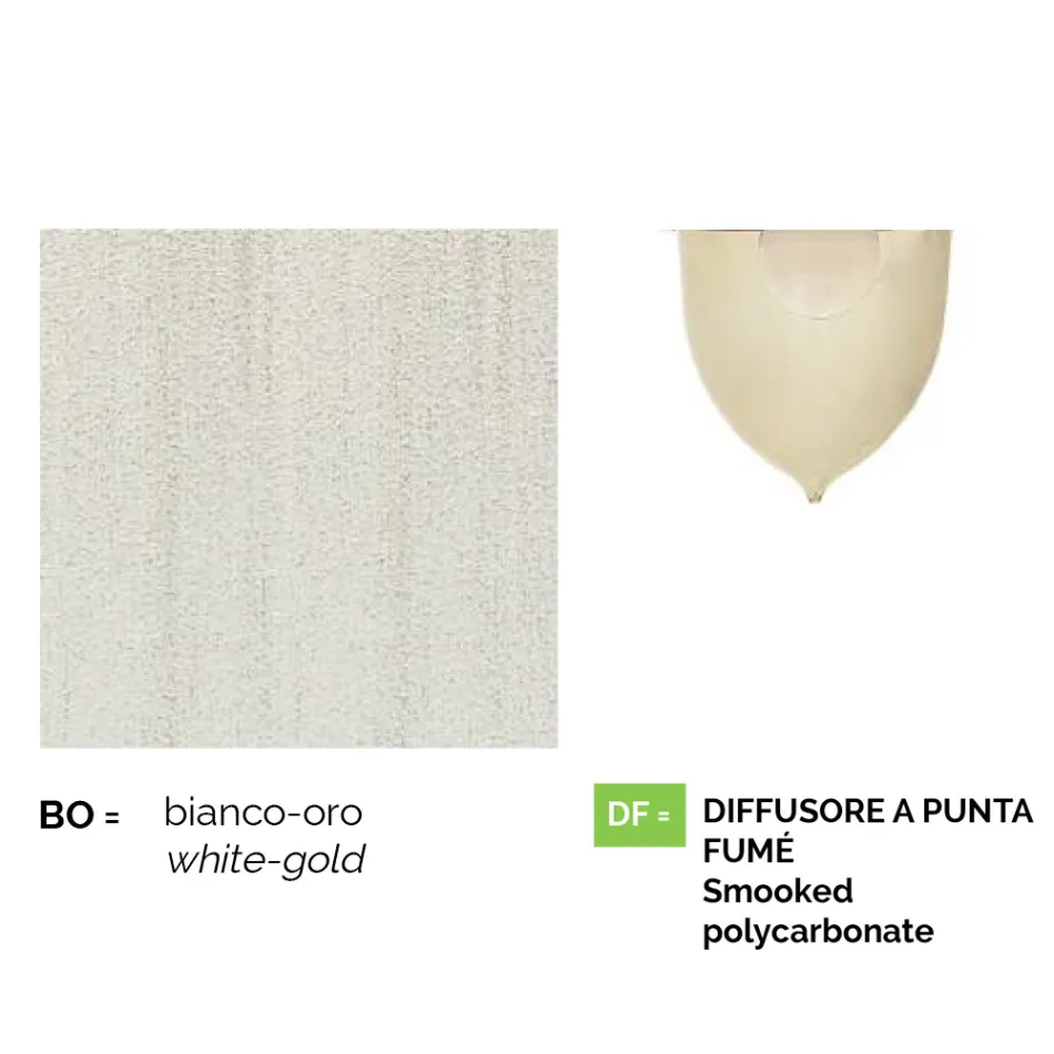 Lanterna per giardino  a parete in alluminio bianco made in Italy,Anusca Viadurini