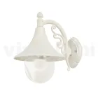 Lanterna per giardino  a parete in alluminio bianco made in Italy,Anusca Viadurini