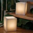 Lanterna Profumata in Cera Effetto Graffiato con Lumino Made in Italy - Famme Viadurini
