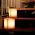 Lanterna Profumata in Cera Effetto Graffiato con Lumino Made in Italy - Famme Viadurini