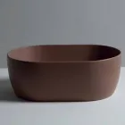Lavabo 45x32cm in ceramica da appoggio made Italy Star, design moderno Viadurini