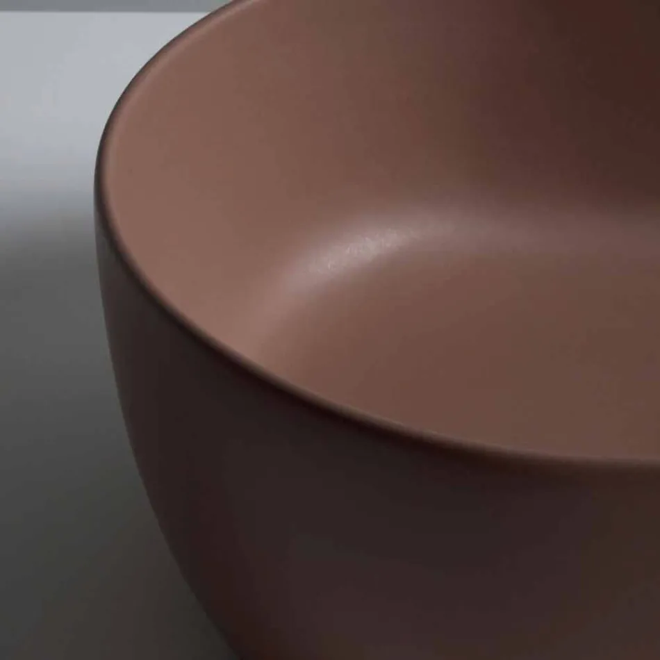 Lavabo 45x32cm in ceramica da appoggio made Italy Star, design moderno Viadurini