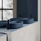 Lavabo 60x35 cm da Appoggio in Ceramica di Diversi Colori Made in Italy - Ragazza Viadurini