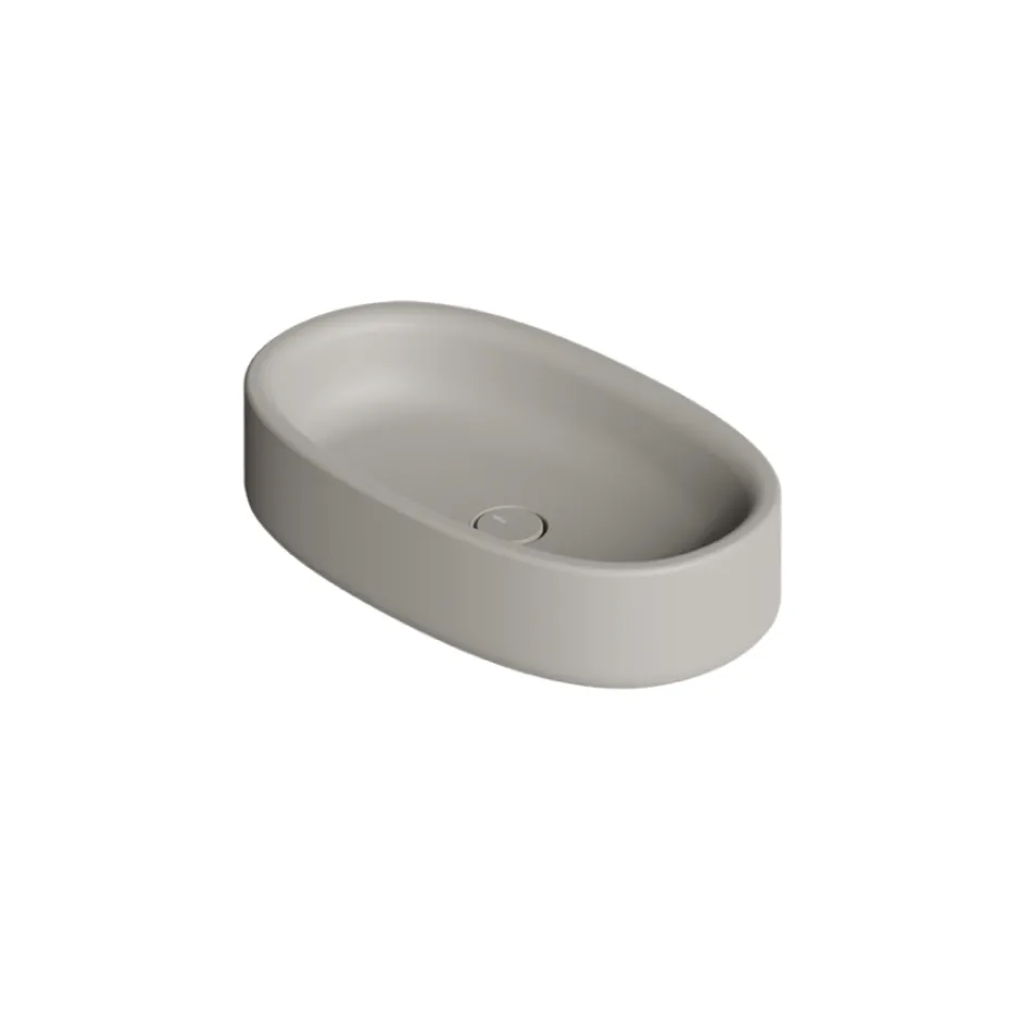 Lavabo 60x35 cm da Appoggio in Ceramica di Diversi Colori Made in Italy - Ragazza Viadurini