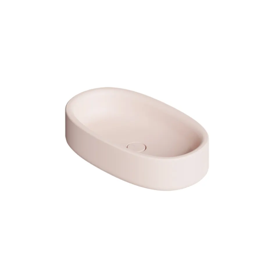 Lavabo 60x35 cm da Appoggio in Ceramica di Diversi Colori Made in Italy - Ragazza Viadurini