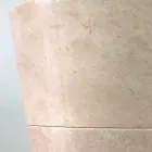 Lavabo a colonna conico bianco lucido Igor, fatto a mano, di design Viadurini