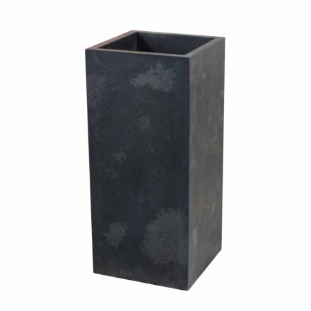 Lavabo a Colonna in Pietra Naturale Nero Balik Viadurini