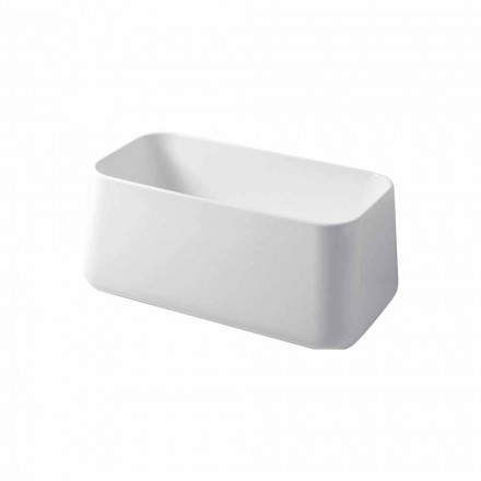 Lavabo Alto da Appoggio Moderno in Ceramica Made in Italy Oliena Viadurini