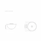 Lavabo appoggio design in rame con finitura nickel satinato Pure Viadurini