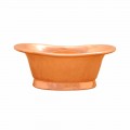Lavabo appoggio design vintage in rame fatto a mano Calla