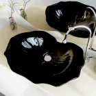 Lavabo appoggio design moderno a forma di foglia Faruglium  Viadurini
