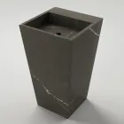 Lavabo Bagno a Colonna in Gres Porcellanato Realizzato in Italia - Baia Viadurini