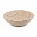 Lavabo Bagno da Appoggio in Pietra Sand Stone Forma Rotonda - Cerasolo
