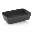 Lavabo Bagno da Appoggio Rettangolare in Resina Opaca Made in Italy – Cavan Viadurini