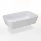 Lavabo Bagno da Appoggio Rettangolare in Resina Opaca Made in Italy – Cavan Viadurini