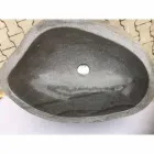 Lavabo bagno design a colonna in pietra naturale Mare, pezzo unico Viadurini