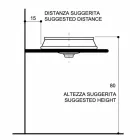 Lavabo bagno semincasso in fire clay e oro fatto in Italia, Manilo Viadurini