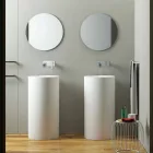 Lavabo cilindrico freestanding da terra prodotto in Italia, Rumo Viadurini