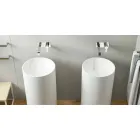 Lavabo cilindrico freestanding da terra prodotto in Italia, Rumo Viadurini