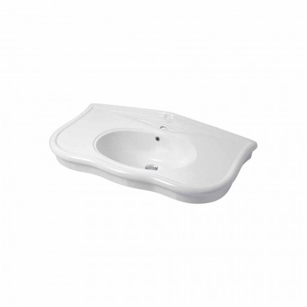 Lavabo con Gambe o Senza in Ceramica L 110cm, di Design Avise Viadurini