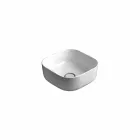 Lavabo da appoggio 37x37cm in ceramica made Italy Star, design moderno Viadurini