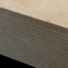 Lavabo da appoggio bianco in pietra naturale, pezzo unico, Zor Viadurini