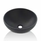Lavabo da Appoggio Circolare di Design Moderno in Resina Made in Italy – Cavan Viadurini