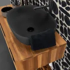 Lavabo da Appoggio Colorato in Resina Stampato Realizzato in Italia - Elba Viadurini