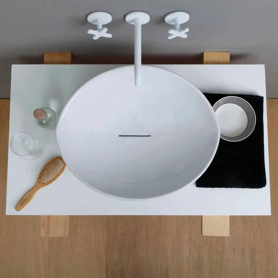 Lavabo da appoggio design di tendenza in ceramica made Italy Animals  Viadurini