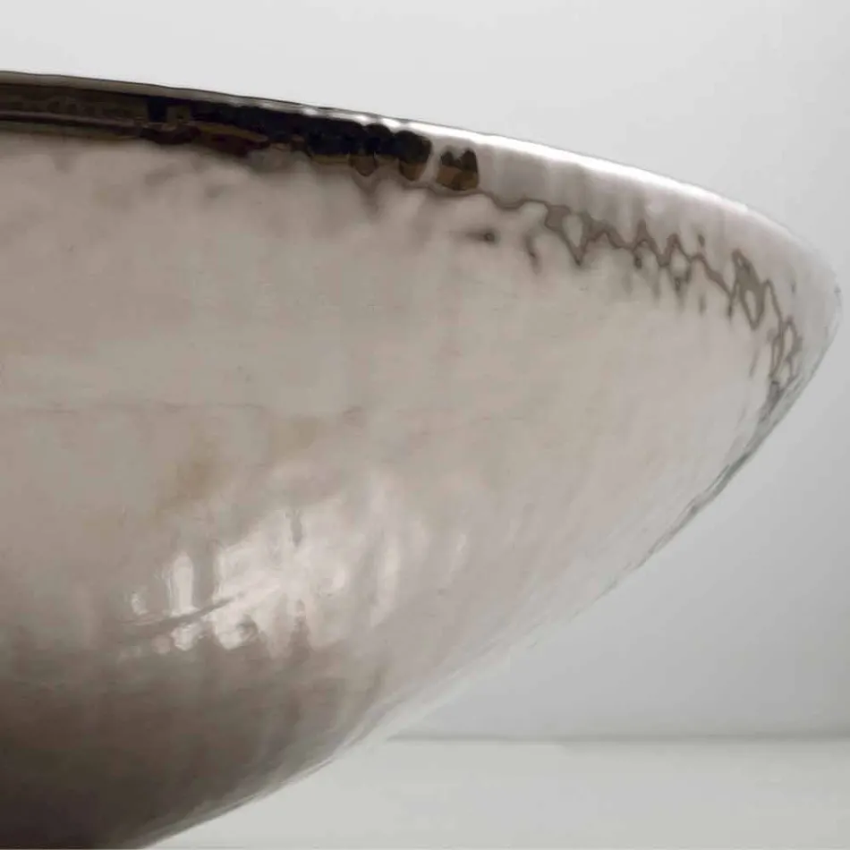 Lavabo da appoggio di design ceramica silver made in Italy Glossy Viadurini