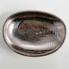 Lavabo da appoggio di design ceramica silver made in Italy Glossy Viadurini