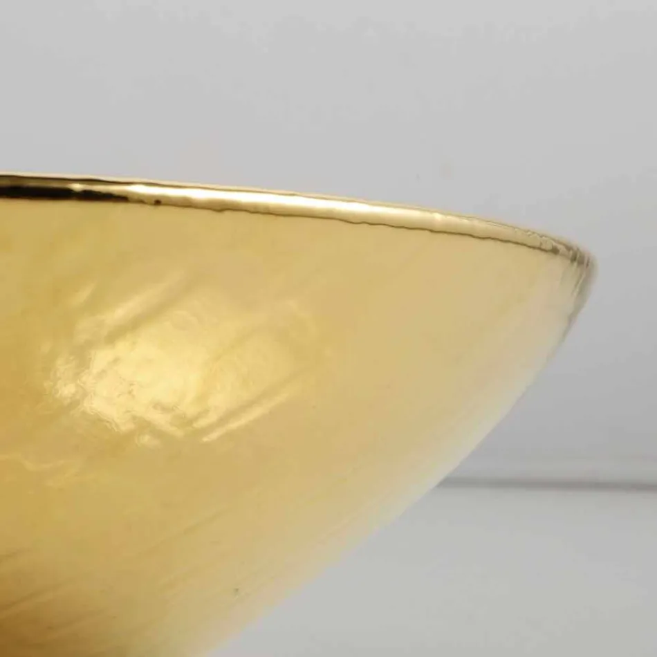 Lavabo da appoggio di design in ceramica gold made in Italy Animals Viadurini