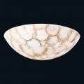 Lavabo da appoggio di design in pietra cristallina Poncho