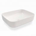 Lavabo da Appoggio di Design Moderno in Ceramica Bianca Made in Italy – Turku