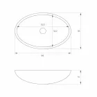 Lavabo da appoggio freestanding ovale prodotto in Italia, Frascati Viadurini