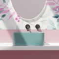 Lavabo da Appoggio in Ceramica con Piletta Compresa Made in Italy - Scatola
